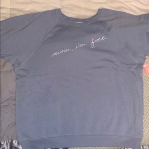 Short sleeve Ban.dō sweat shirt “mom, I’m fine”